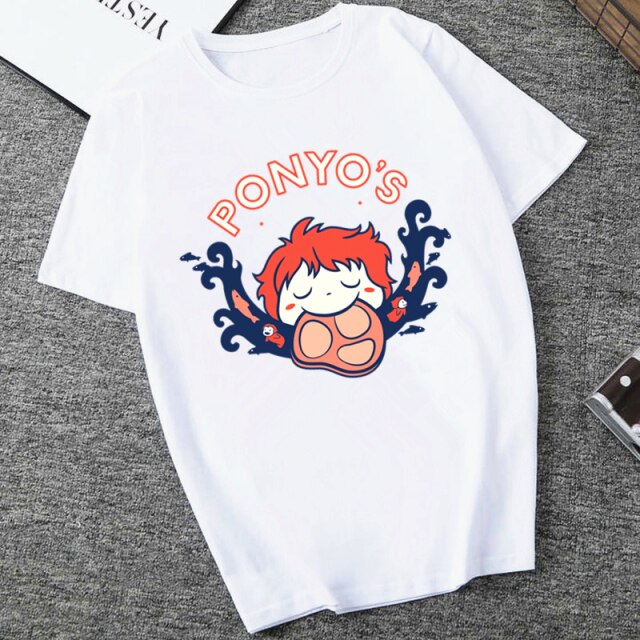 Totoro Spirit Away t shirt Ghibli Studio femme Japanese cartoon Anime women tshirt t-shirt Miyazaki Hayao clothes female kawaii