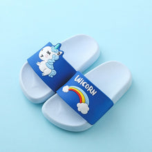 Load image into Gallery viewer, Suihyung Rainbow Unicorn Slippers For Boy Girls New Summer Kids Beach Shoes Baby Toddler Soft Indoor Flip Flops Children Sandals
