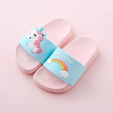 Load image into Gallery viewer, Suihyung Rainbow Unicorn Slippers For Boy Girls New Summer Kids Beach Shoes Baby Toddler Soft Indoor Flip Flops Children Sandals
