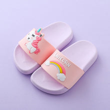 Load image into Gallery viewer, Suihyung Rainbow Unicorn Slippers For Boy Girls New Summer Kids Beach Shoes Baby Toddler Soft Indoor Flip Flops Children Sandals
