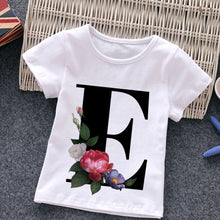 Load image into Gallery viewer, Unisex Summer New T-shirt Fashion Alphabet Girls Tshirts Harajuku Retro Boy Tshirt Flowers Element Nice Round Neck Kids Tshirt
