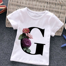 Load image into Gallery viewer, Unisex Summer New T-shirt Fashion Alphabet Girls Tshirts Harajuku Retro Boy Tshirt Flowers Element Nice Round Neck Kids Tshirt
