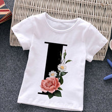 Load image into Gallery viewer, Unisex Summer New T-shirt Fashion Alphabet Girls Tshirts Harajuku Retro Boy Tshirt Flowers Element Nice Round Neck Kids Tshirt
