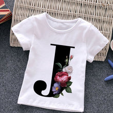 Load image into Gallery viewer, Unisex Summer New T-shirt Fashion Alphabet Girls Tshirts Harajuku Retro Boy Tshirt Flowers Element Nice Round Neck Kids Tshirt
