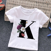 Load image into Gallery viewer, Unisex Summer New T-shirt Fashion Alphabet Girls Tshirts Harajuku Retro Boy Tshirt Flowers Element Nice Round Neck Kids Tshirt
