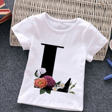 Load image into Gallery viewer, Unisex Summer New T-shirt Fashion Alphabet Girls Tshirts Harajuku Retro Boy Tshirt Flowers Element Nice Round Neck Kids Tshirt
