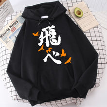 Load image into Gallery viewer, Haikyuu Japan Anime Kageyama Hoodie Male Hip Hop Karasuno High School Sweatshirt 2021 Funny Streetwear Unisex Fleece Hooded Men
