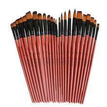 Load image into Gallery viewer, Art Model Paint Nylon Hair Acrylic Oil Watercolour Drawing Art Supplies Brown 6 Pcs Painting Craft Artist Paint Brushes Set
